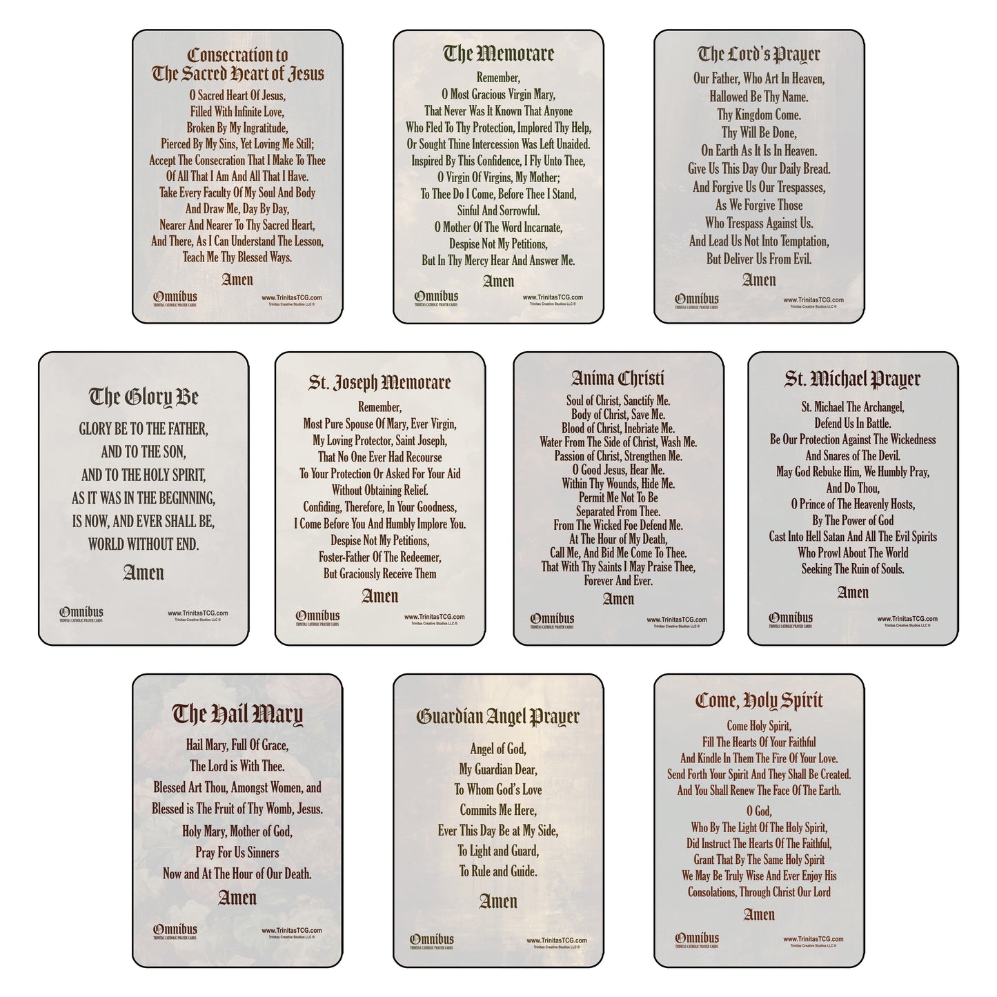 LIMITED EDITION* 2026 OMNIBUS Collectable prayer cards